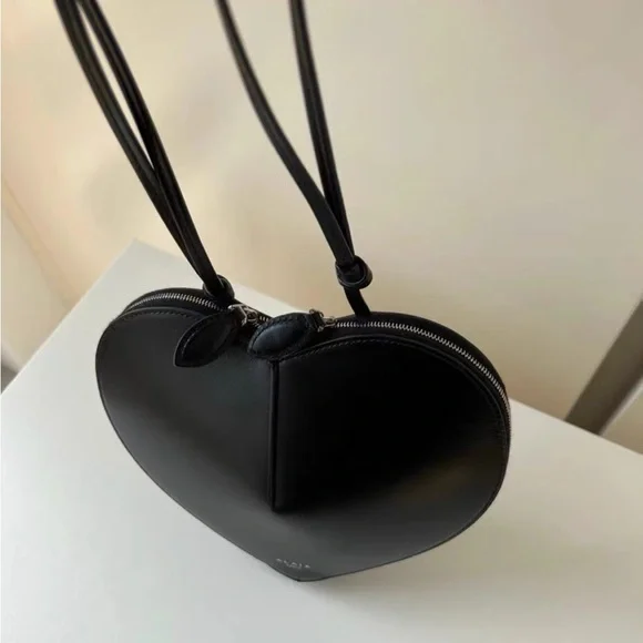 Alaia Black Heart Crossbody Bag - Picture 5 of 8